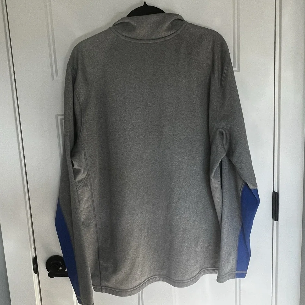 Nike‎ Sweatshirt Mens XL Gray/Blue Thermal Fit 1/4 Zip Pullover Golf